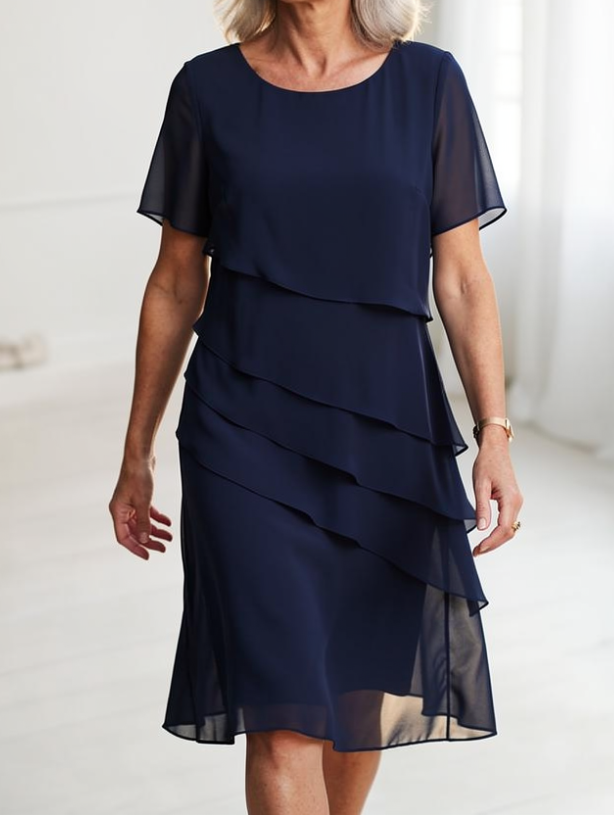 Juliette – Vestido elegante y fluido con volantes