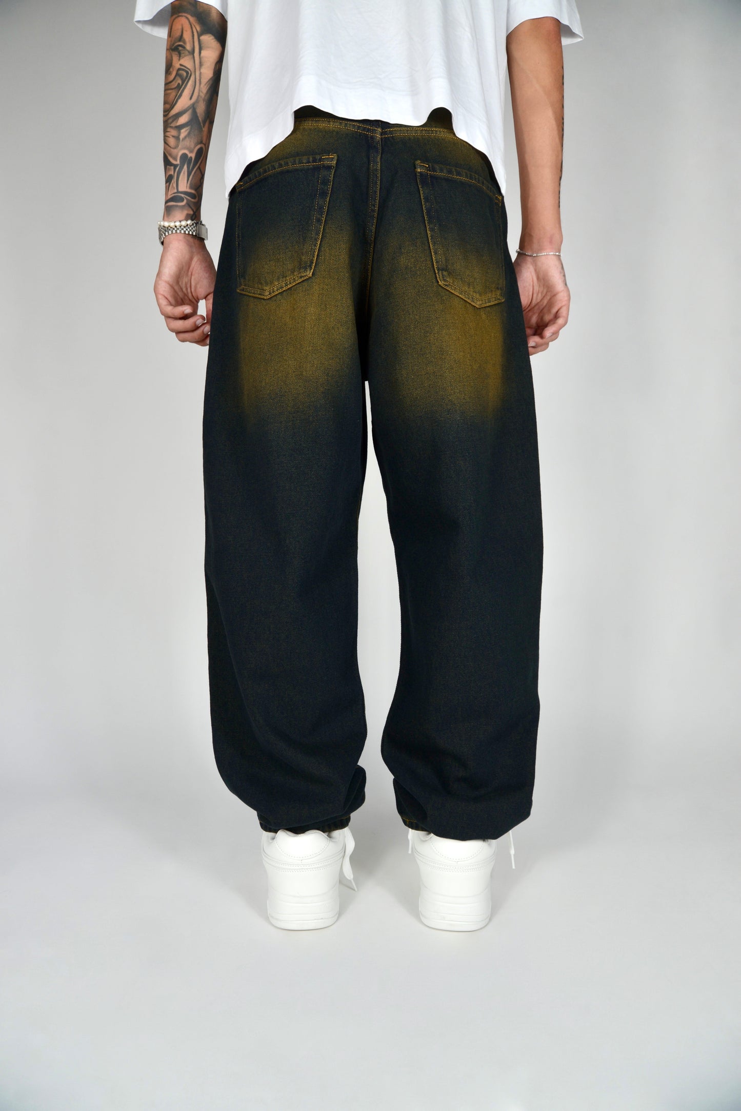 Jeans Baggy Fit Blu Sabbiato