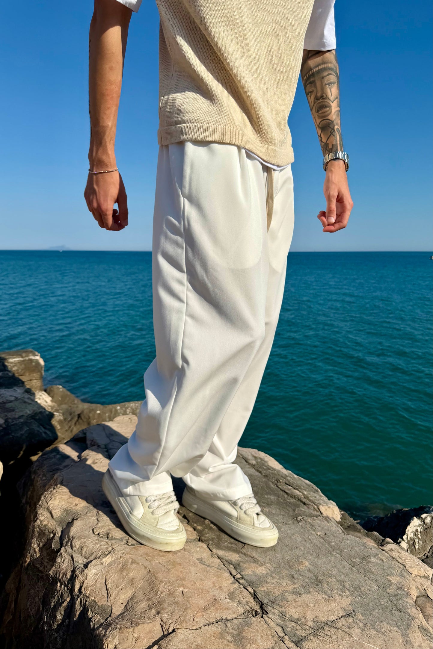 Pantalaccio Elegante Bianco