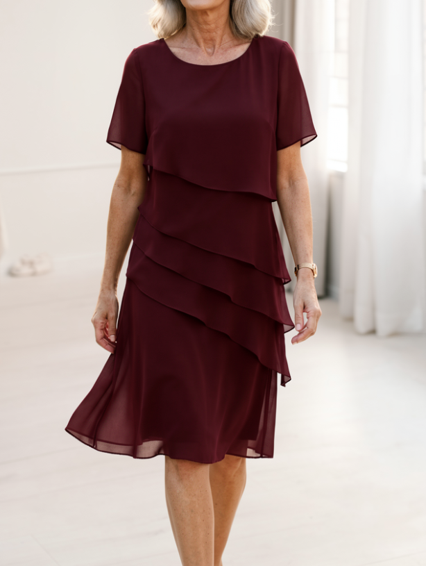 Juliette – Vestido elegante y fluido con volantes