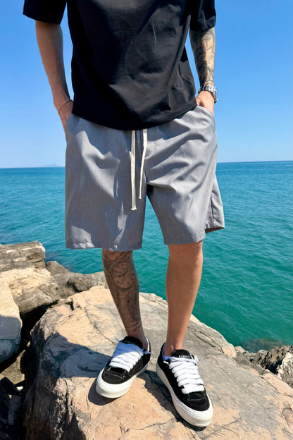 Pantaloncino Elegante Grigio