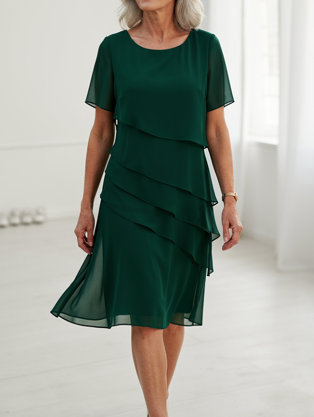 Juliette – Vestido elegante y fluido con volantes