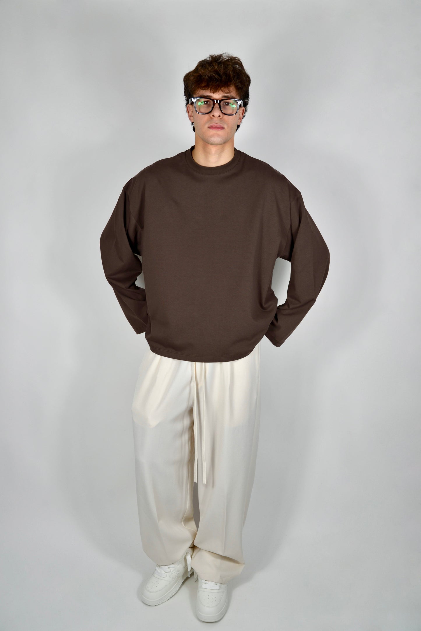 Longsleeve Marrone