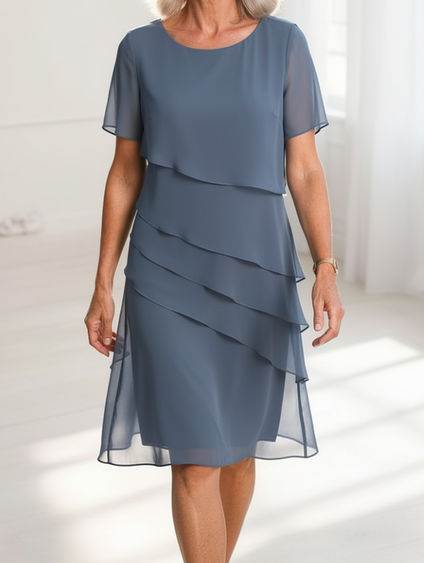 Juliette – Vestido elegante y fluido con volantes