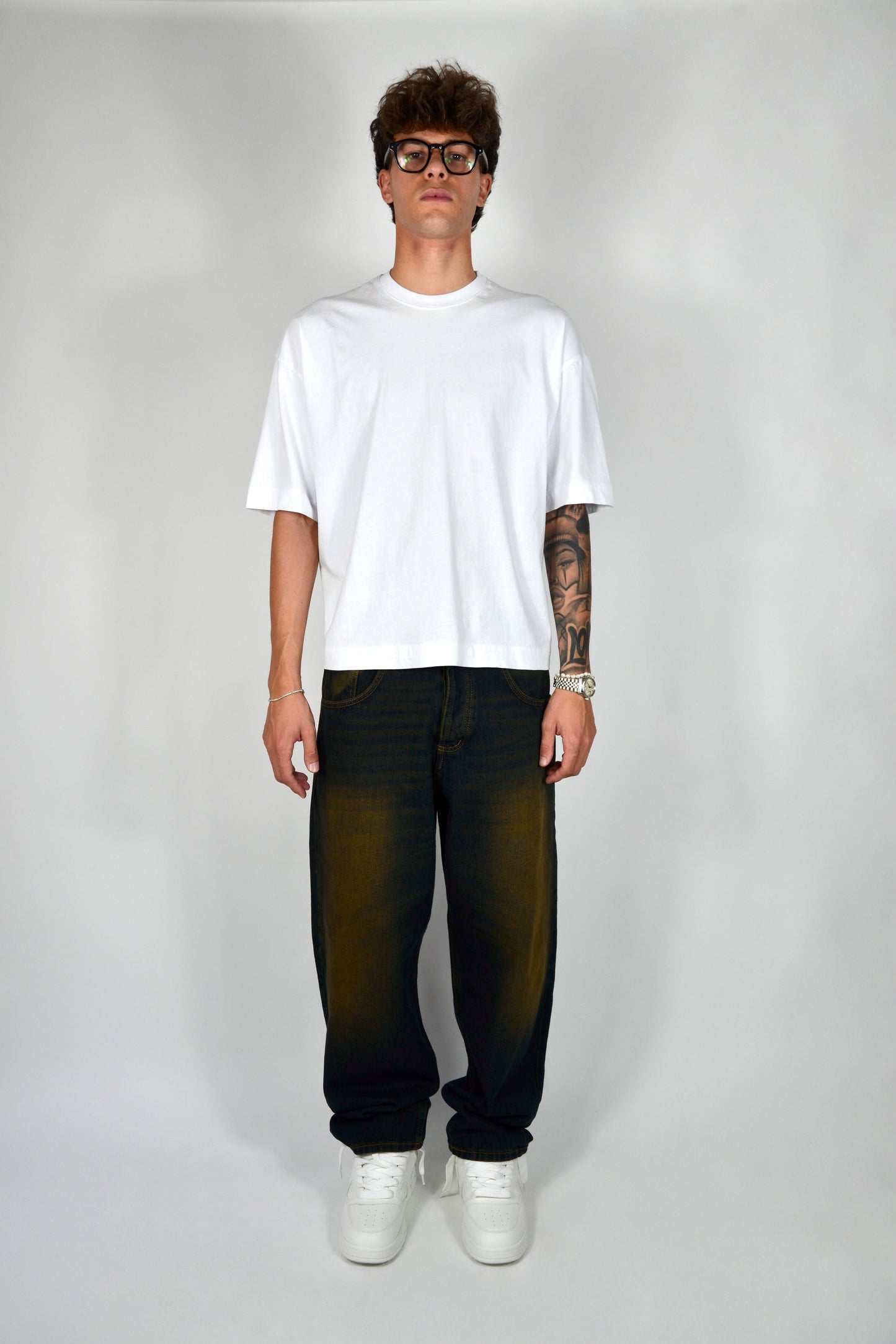 Jeans Baggy Fit Blu Sabbiato