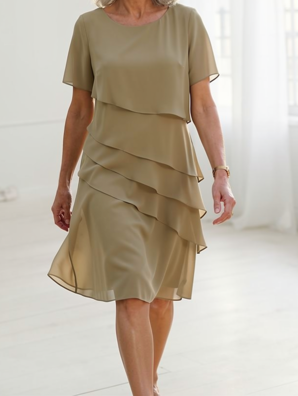 Juliette – Vestido elegante y fluido con volantes