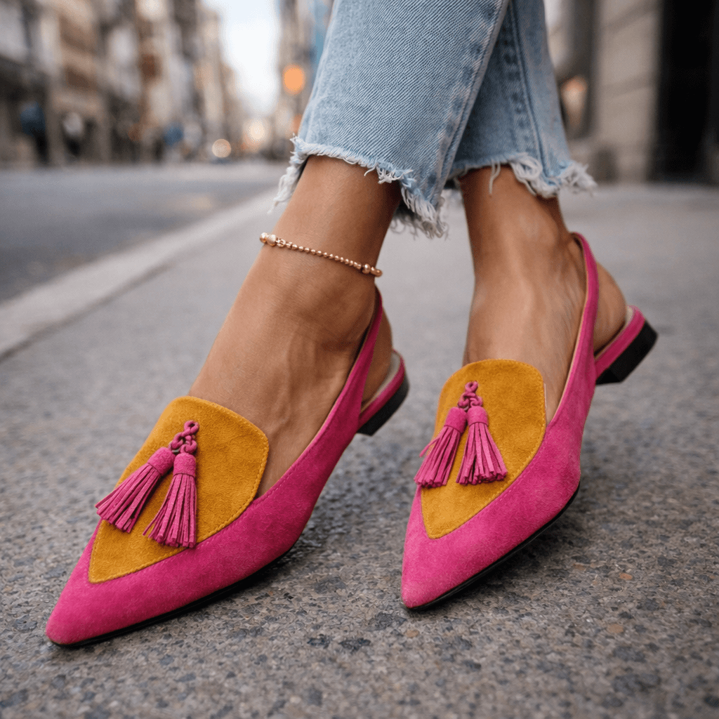 Clarke - Flats de Tiras con Borla