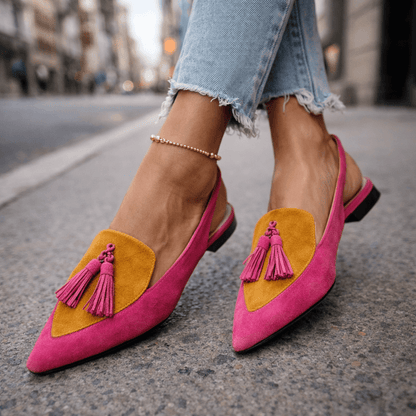 Clarke - Flats de Tiras con Borla