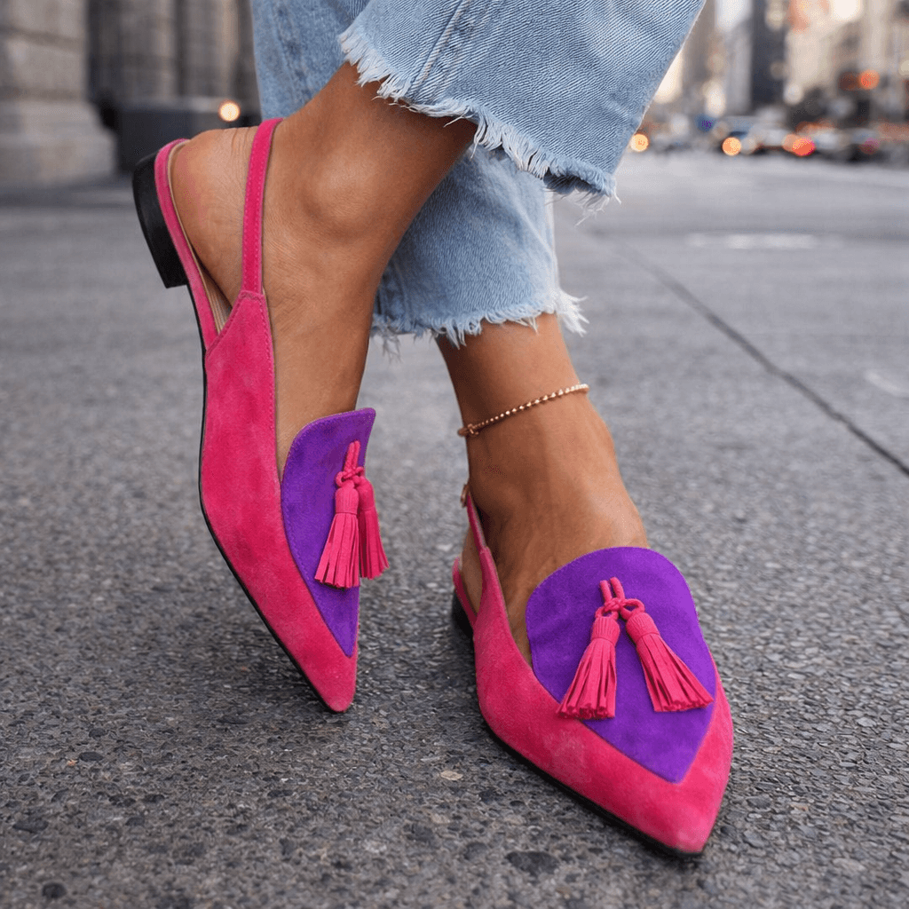 Clarke - Flats de Tiras con Borla