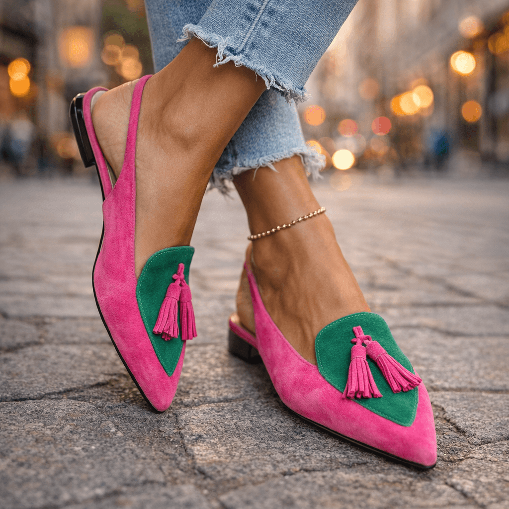 Clarke - Flats de Tiras con Borla