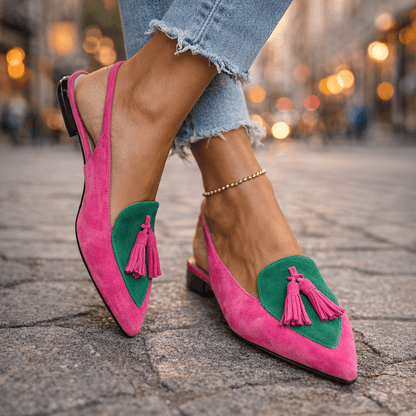 Clarke - Flats de Tiras con Borla