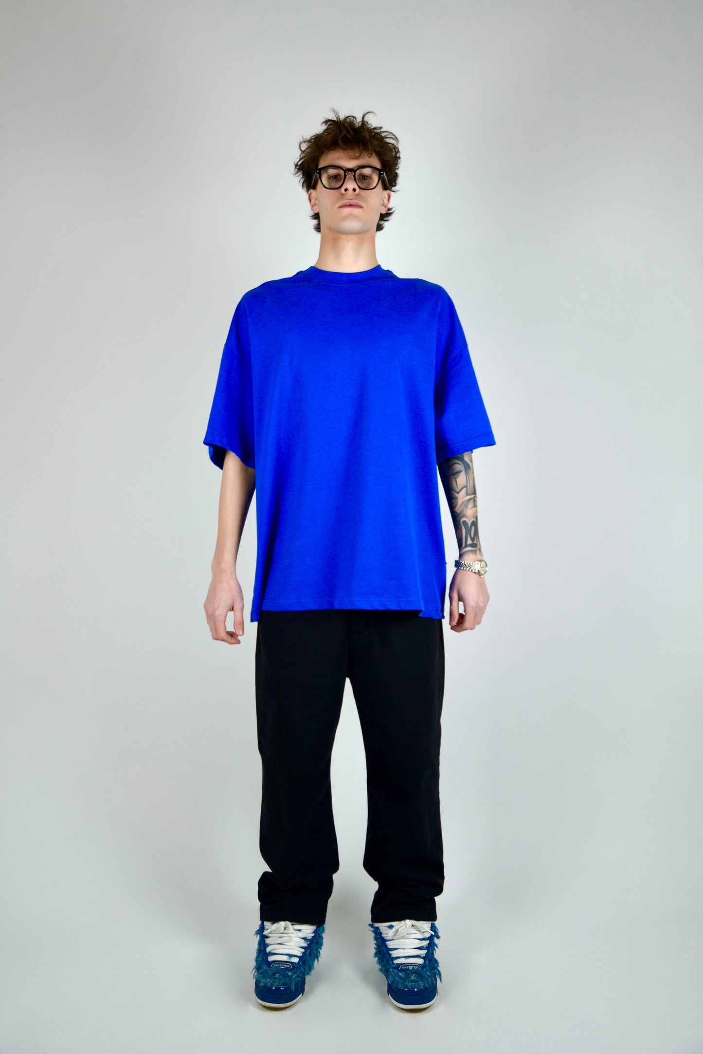 T-shirt Oversize Blu Elettrica