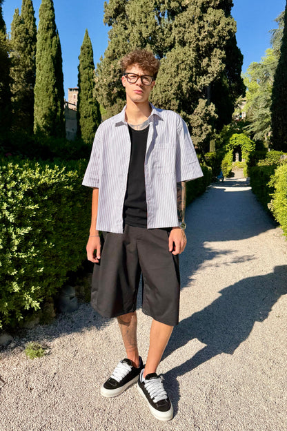 Canottiera In Cotone Nera