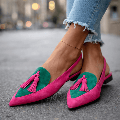 Clarke - Flats de Tiras con Borla