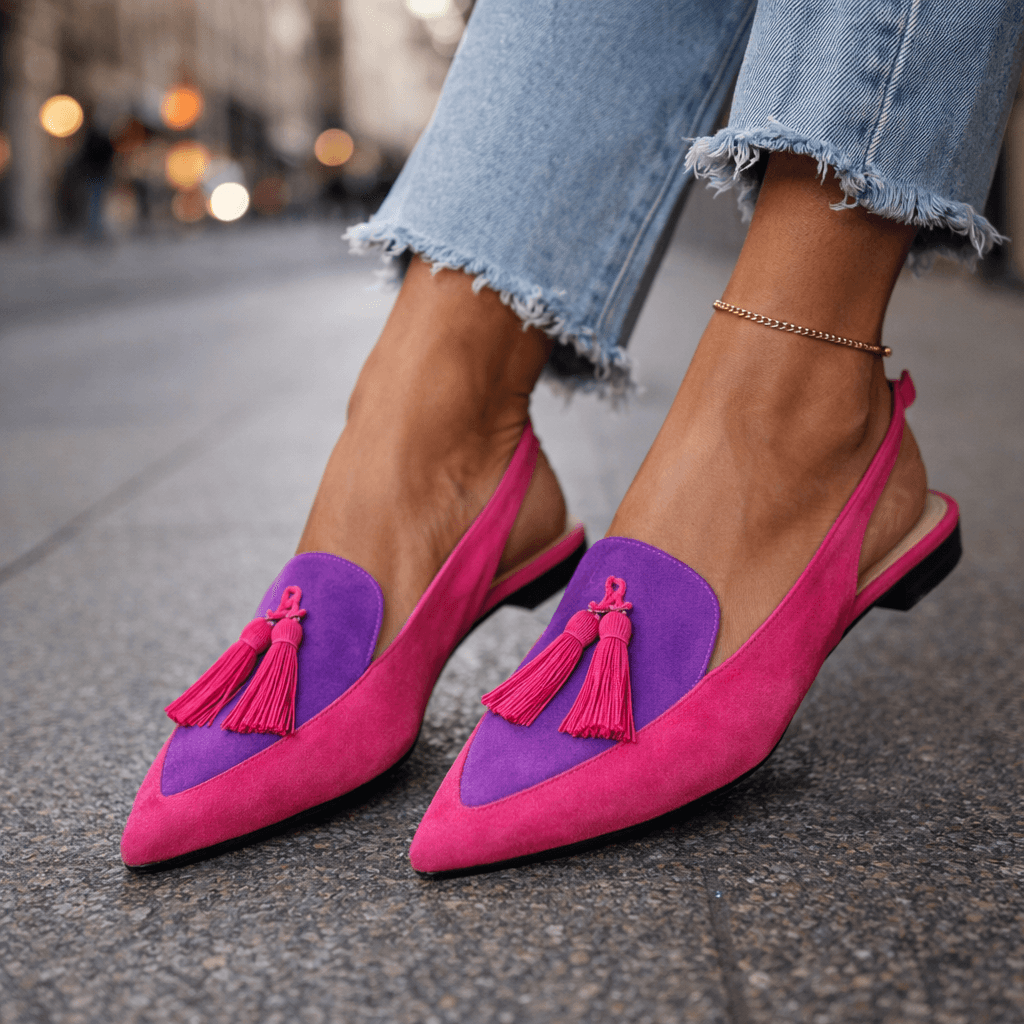 Clarke - Flats de Tiras con Borla
