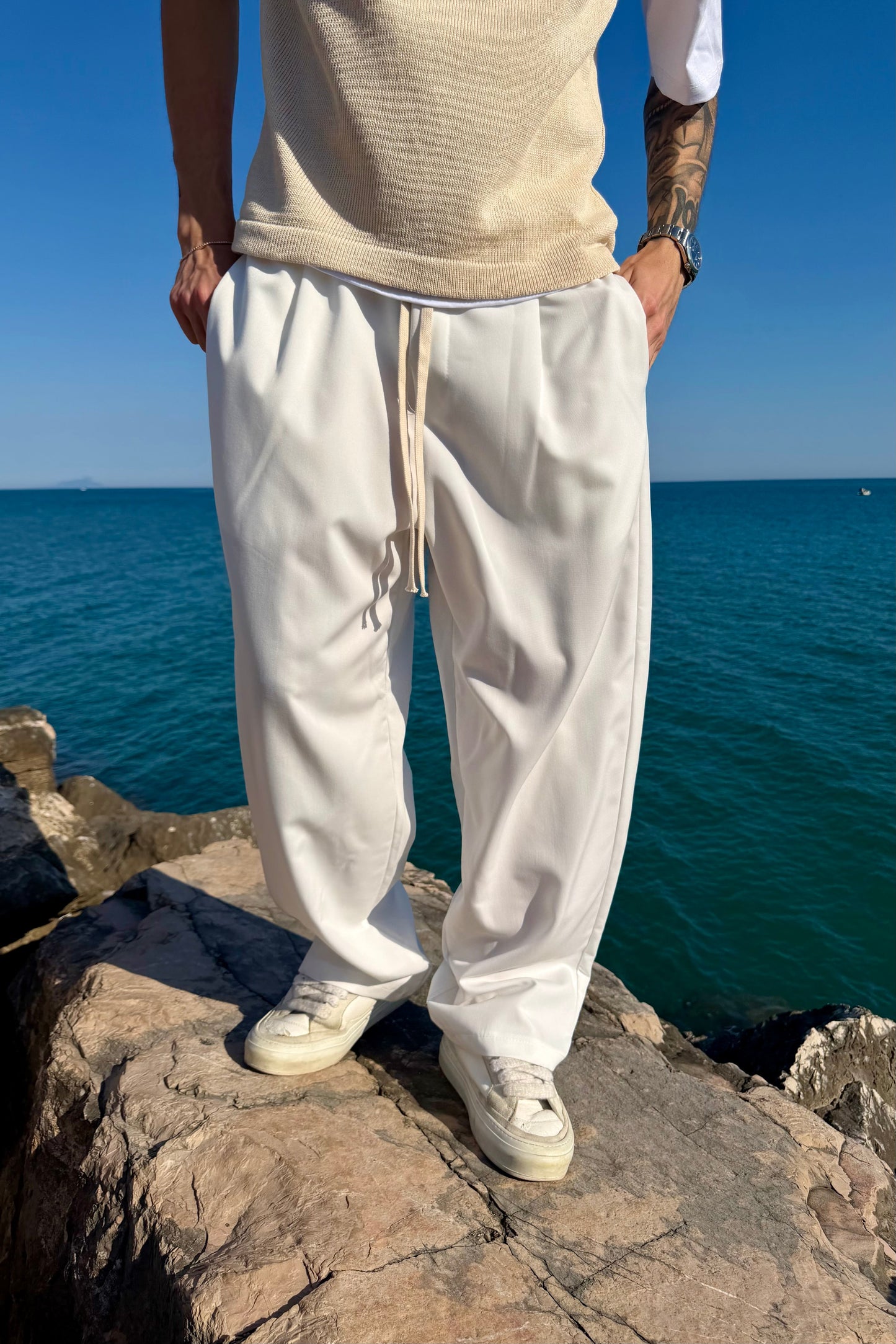 Pantalaccio Elegante Bianco