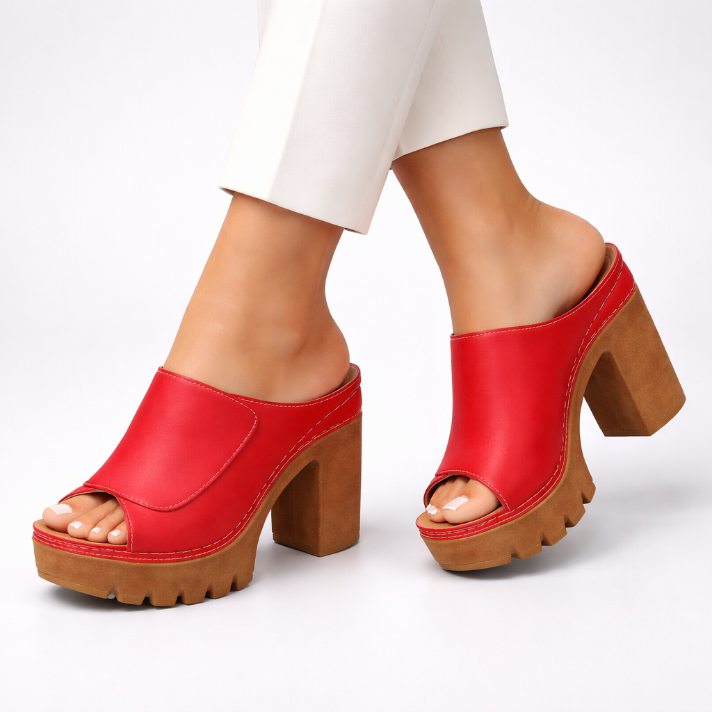 Orélianne | Mules Plateforme Talon Stable
