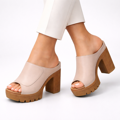 Orélianne | Mules Plateforme Talon Stable