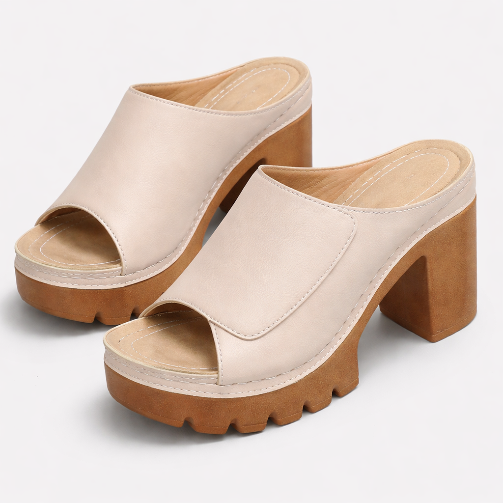 Orélianne | Mules Plateforme Talon Stable