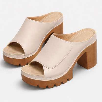 Orélianne | Mules Plateforme Talon Stable