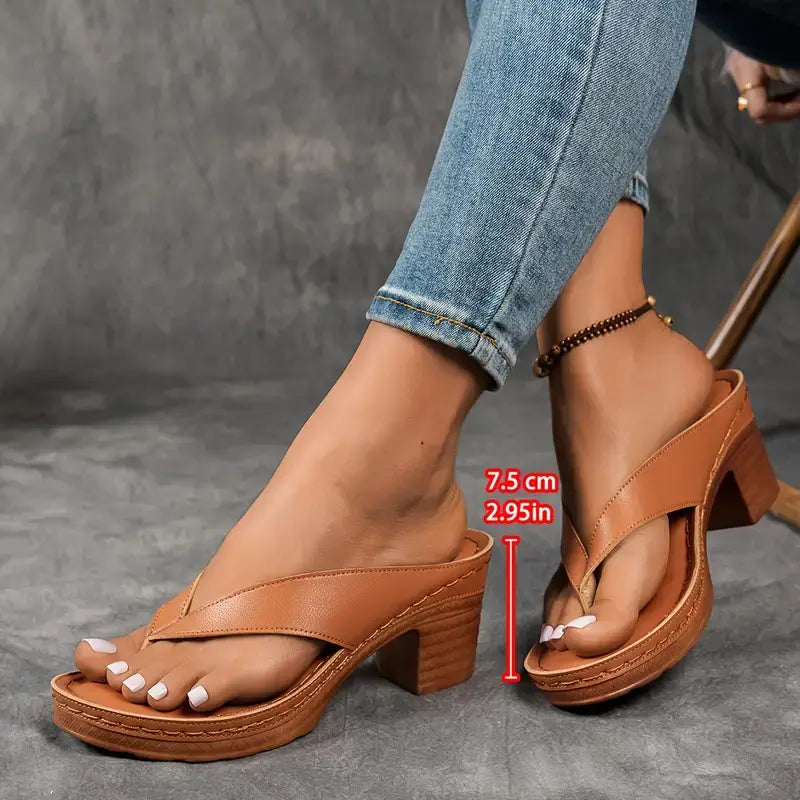 Maëlliane | Sandales Talon Confort Soutien