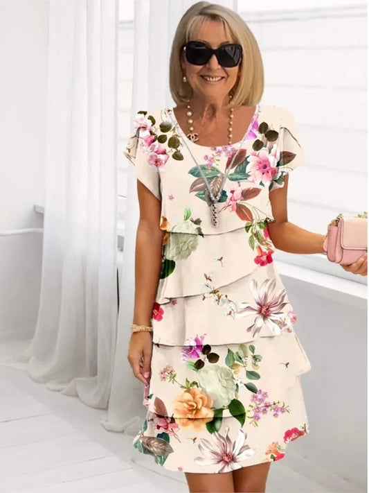 Camille – Vestido elegante y fluido con volantes
