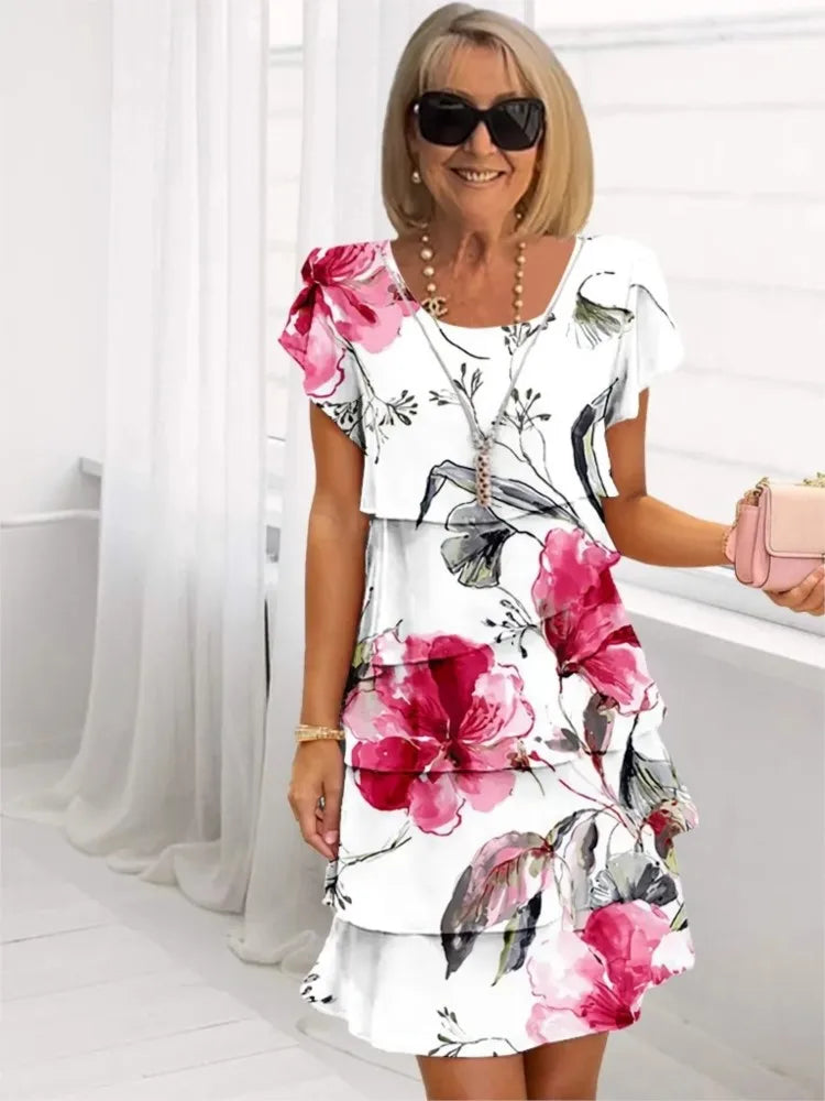 Éliane – Vestido elegante y fluido con volantes