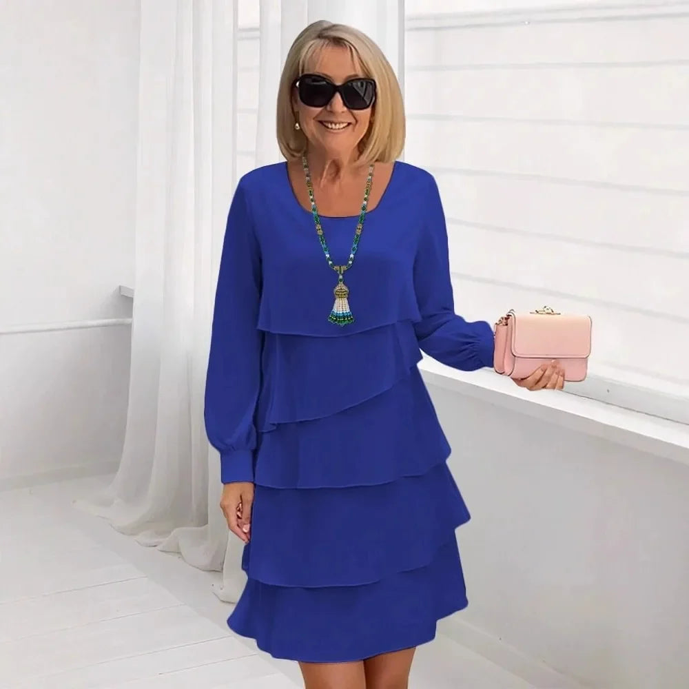 Madeleine – Vestido elegante y fluido con volantes