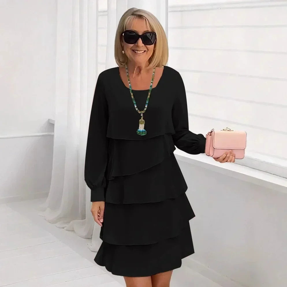 Madeleine – Vestido elegante y fluido con volantes
