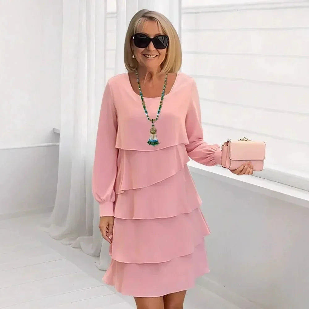 Madeleine – Vestido elegante y fluido con volantes
