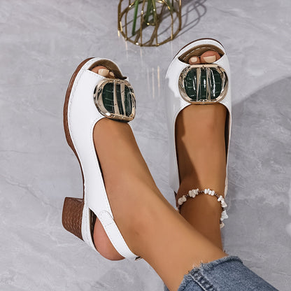 Velmira | Sandales Talon Boucle Chic