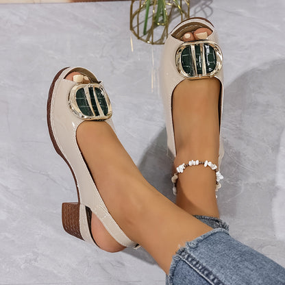 Velmira | Sandales Talon Boucle Chic